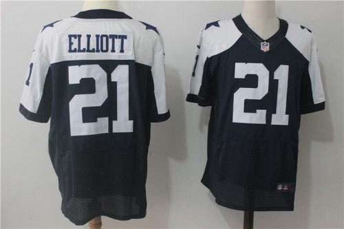 Dallas Cowboys 21 Ezekiel Elliott Elite Football Jersey Navy Blue