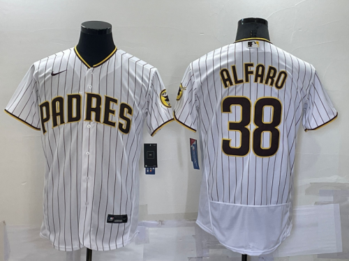 Nike San Diego Padres 38 Jorge Alfaro Flexbase Baseball Jersey White