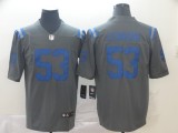 Indianapolis Colts 53 Darius Leonard Football Jersey Legend Gray
