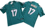 Miami Dolphins 17 Jaylen Waddle Football Jersey Green Three Dynasties