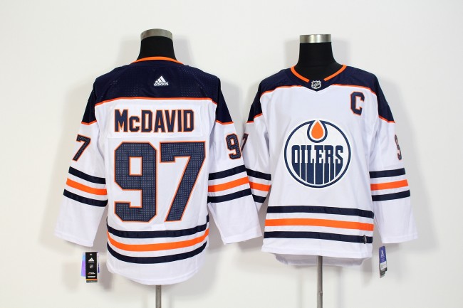 Adidas Classic Edmonton Oilers 97 Connor McDavid Ice Hockey Jersey White