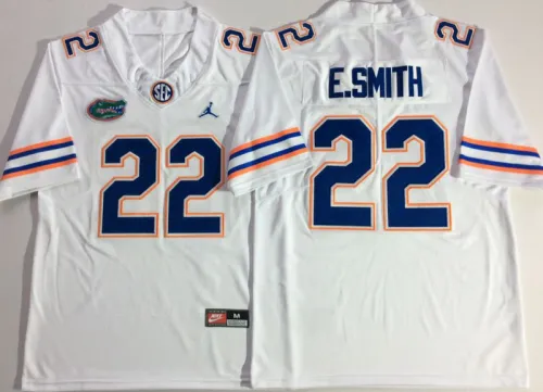 Jordan Florida Gators 22 Emmitt Smith College Football Jersey White