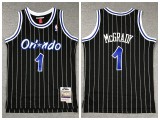 Youth Orlando Magic 1 Tracy McGrady Basketball Jersey Black Retro