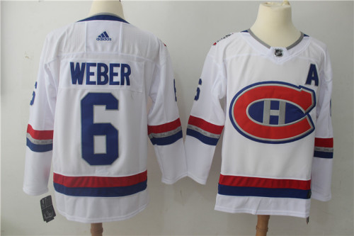 Adidas Classic Montreal Canadiens 6 Shea Weber Ice Hockey Jersey ALL White