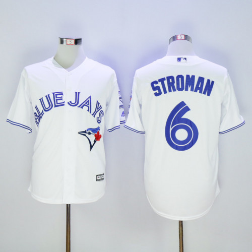 Toronto Blue Jays 6 Marcus Stroman Baseball Jersey White Fan version