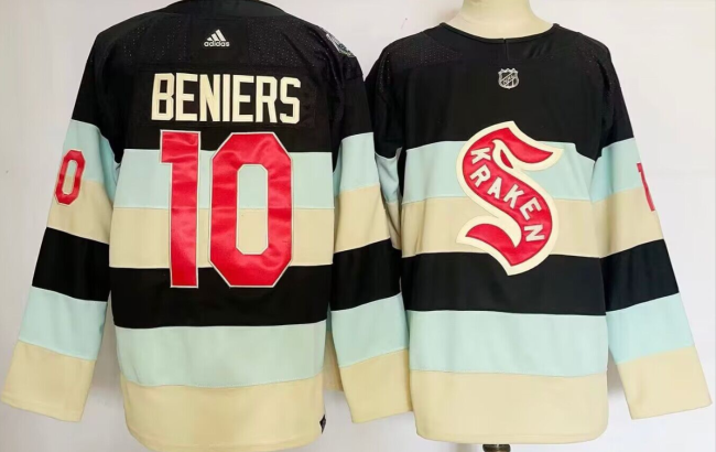 Adidas Seattle Kraken 10 Matty Beniers Ice Hockey Jersey