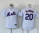 Youth Nike New York Mets 20 Pete Alonso Baseball Jersey White