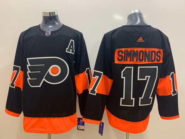 Adidas Classic Philadelphia Flyers 17 Wayne Simmonds Ice Hockey Jersey Black