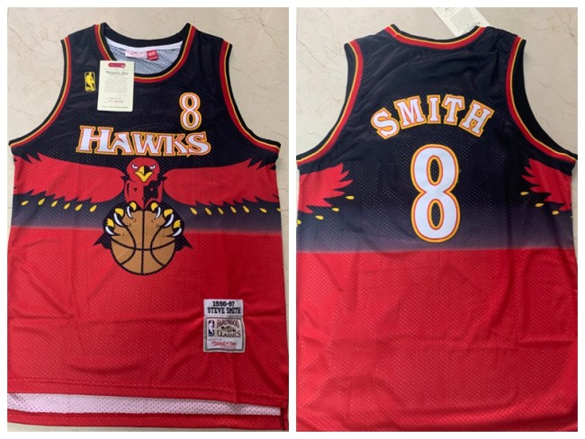 Nike Atlanta Hawks 8 Josh Smith Basketball Jersey Red Resto