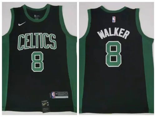 Nike Boston Celtics 8 Kemba Walker Basketball Jersey Black Fan