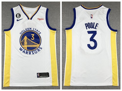 Nike Golden State Warrior 3 Jordan Poole Basketball Jersey White