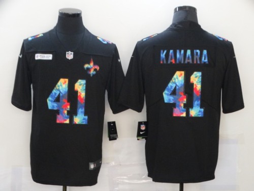 New Orleans Saints 41 Alvin Kamara Football Jersey Legend Rainbow Edition