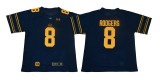 California Golden Bears 8 Aaron Rodgers College Football Jersey Navy Blue