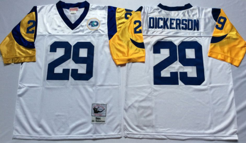 St. Louis Rams 29 Eric Dickerson Football Jersey White Retro