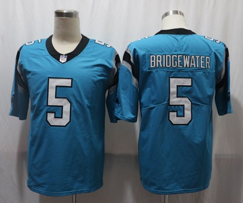 Carolina Panthers 5 Teddy Bridgewater Football Jersey Legend Blue