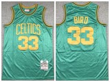 Boston Celtics 33 Larry Bird Basketball Jersey Green Limited Edition