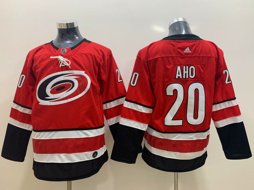 Youth Adidas Carolina Hurricanes 20 Sebastian Aho Ice Hockey Jersey Red