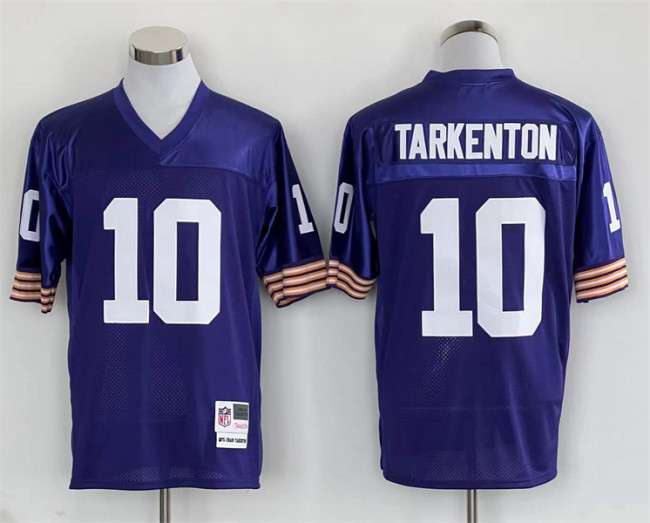 Minnesota Vikings 10 Fran Tarkenton Football Jersey Purple Retro