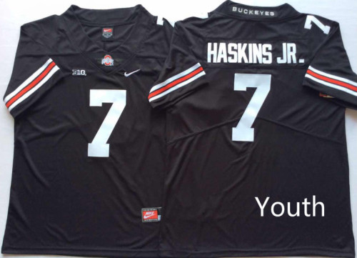 Youth New Ohio State 7 Dwayne Haskins JR. Limited College Football Jersey Black