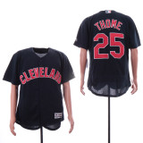 Cleveland indians 25 Jim Thome Flexbase Baseball Jersey Navy Blue