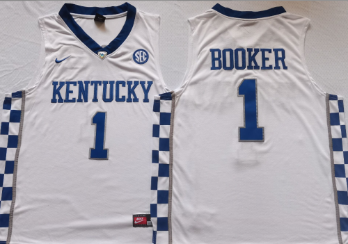 Kentucky Wildcats Devin Booker College Basketball Jersey White