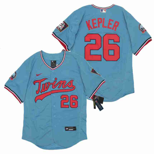 Nike Minnesota Twins 26 Max Kepler Flexbase Baseball Jersey Blue