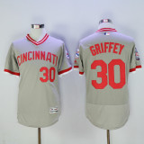 Cincinnati Reds 30 ken griffey jr Flexbase Baseball Jersey Gray