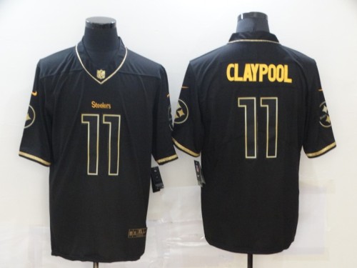 Pittsburgh Steelers 11 Chase Claypool Football Jersey Legend Salute the black