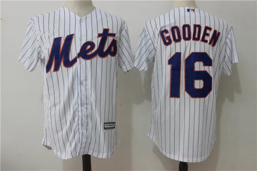 New York Mets 16 Dwight Gooden Baseball Jersey White fans