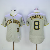 Pittsburgh Pirates 8 Willie Stargell Flexbase Baseball Jersey Gray