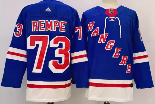 Copy Adidas New York Rangers 73 Matt Rempe Ice Hockey Jersey Blue