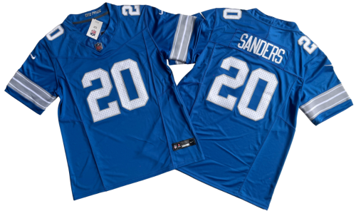 Detroit Lions 20 Barry Sanders Nike Blue Vapor F.U.S.E. Limited Jersey