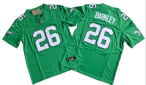 Philadelphia Eagles 26 Saquon Barkley Kelly Green Nike Vapor F.U.S.E. Limited Jersey