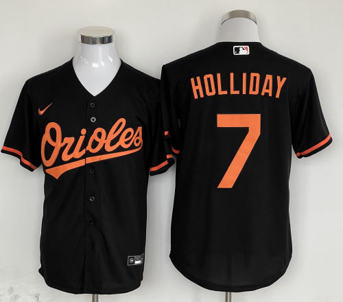 Nike Baltimore Orioles 7 Jackson Holliday Baseball Jersey Black