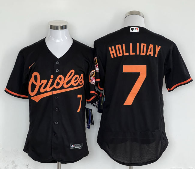 Nike Baltimore Orioles 7 Jackson Holliday Flexbase Baseball Jersey Black