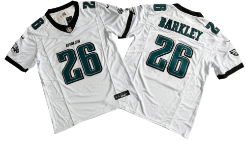 Philadelphia Eagles 26 Saquon Barkley White Nike Vapor F.U.S.E. Limited Jersey