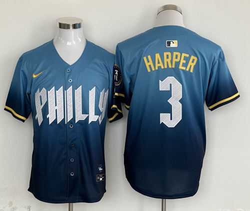 Nike Philadelphia Phillie 3 Bryce Harper Baseball Jersey City Edition