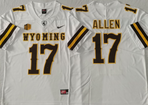 Wyoming Cowboys Josh Allen Coolege Football Jersey Limited White