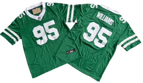 New York Jets 95 Quinnen Williams Nike Legacy Green Vapor F.U.S.E. Limited Jersey