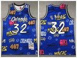 Orlando Magic 32 Shaquille O'Neal Basketball Jersey Graffiti