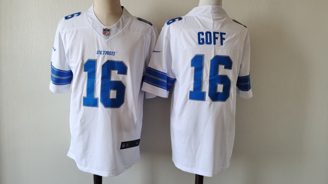 Detroit Lions 16 Jared Goff  Football Jersey Legend White