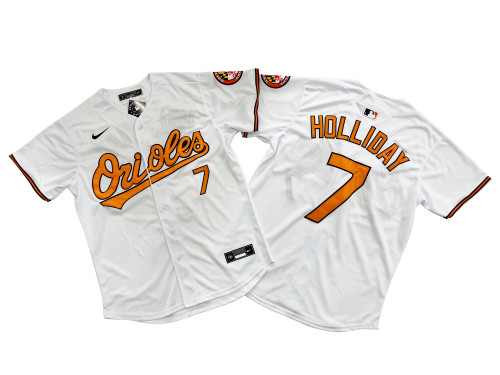 Baltimore Orioles 7 Jackson Holliday Nike White Home Limited Player Jersey