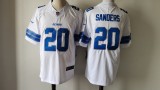 Detroit Lions 20 Barry Sanders Football Jersey Legend White
