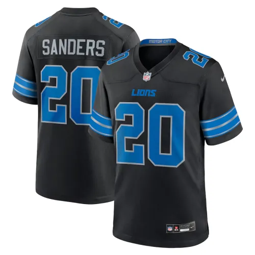Detroit Lions 20 Barry Sanders Football Jersey Legend Black