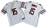 Chicago Bears 15 Rome Odunze White Nike Vapor F.U.S.E. Limited Jersey
