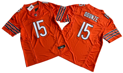 Chicago Bears 15 Rome Odunze Orange Nike Vapor F.U.S.E. Limited Jersey