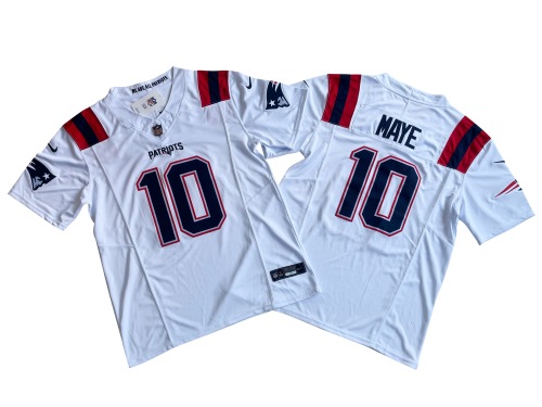 New England Patriots 10 Mac Jones White Nike Vapor F.U.S.E. Limited Jersey