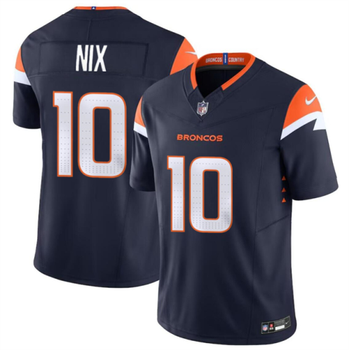 Denver Broncos 10 Bo Nix Nike Navy Blue Vapor F.U.S.E. Limited Jersey