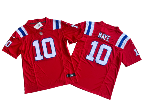 New England Patriots 10 Mac Jones Red Nike Vapor F.U.S.E. Limited Jersey