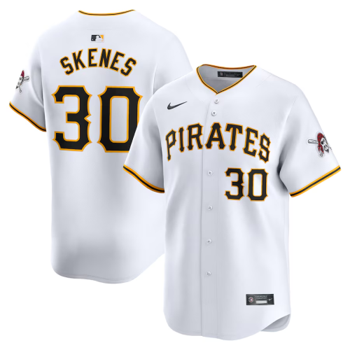 Nike Pittsburgh Pirates 30 Paul Skenes  Baseball Jersey White